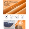 image:imageRoadbox Swim Shirts for Men UPF 50 Short Sleeve Rash Guard UV Sun Protection Quick Dry Water TShirt for Surfing and BeachOrange