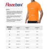 image:imageRoadbox Swim Shirts for Men UPF 50 Short Sleeve Rash Guard UV Sun Protection Quick Dry Water TShirt for Surfing and BeachOrange
