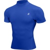 image:imageRoadbox Mens Compression Shirt Mock Turtleneck Athletic Undershirt Short Sleeve Cool Dry T Shirts for Gym Workout SportsRoyal Blue