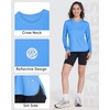image:imageRoadbox Womens UPF 50 Sun Protection Shirts Long Sleeve Quick Dry Swim Rash Guard Lightweight Workout Running Hiking Tops01 Blue