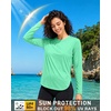 image:imageRoadbox Womens UPF 50 Sun Protection Shirts Long Sleeve Quick Dry Swim Rash Guard Lightweight Workout Running Hiking Tops04 Light Green