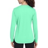 image:imageRoadbox Womens UPF 50 Sun Protection Shirts Long Sleeve Quick Dry Swim Rash Guard Lightweight Workout Running Hiking Tops04 Light Green