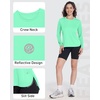 image:imageRoadbox Womens UPF 50 Sun Protection Shirts Long Sleeve Quick Dry Swim Rash Guard Lightweight Workout Running Hiking Tops04 Light Green