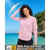 image:imageRoadbox Womens UPF 50 Sun Protection Shirts Long Sleeve Quick Dry Swim Rash Guard Lightweight Workout Running Hiking Tops05 Pink