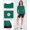 image:imageRoadbox Womens UPF 50 Sun Protection Shirts Long Sleeve Quick Dry Swim Rash Guard Lightweight Workout Running Hiking Tops06 Dark Green
