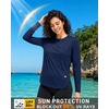 image:imageRoadbox Womens UPF 50 Sun Protection Shirts Long Sleeve Quick Dry Swim Rash Guard Lightweight Workout Running Hiking Tops07 Dark Blue