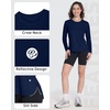 image:imageRoadbox Womens UPF 50 Sun Protection Shirts Long Sleeve Quick Dry Swim Rash Guard Lightweight Workout Running Hiking Tops07 Dark Blue