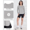 image:imageRoadbox Womens UPF 50 Sun Protection Shirts Long Sleeve Quick Dry Swim Rash Guard Lightweight Workout Running Hiking Tops11 Light Grey