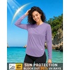 image:imageRoadbox Womens UPF 50 Sun Protection Shirts Long Sleeve Quick Dry Swim Rash Guard Lightweight Workout Running Hiking Tops12 Purple