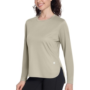 image:imageRoadbox Womens UPF 50 Sun Protection Shirts Long Sleeve Quick Dry Swim Rash Guard Lightweight Workout Running Hiking Tops09 Off White