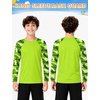 image:imageRoadbox Boys Rash Guard Long Sleeve UPF 50 Kids Toddler Swim Shirt UV Sun Protection Youth Water Shirts for Beach SurfAgreen