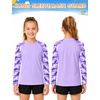 image:imageRoadbox Boys Rash Guard Long Sleeve UPF 50 Kids Toddler Swim Shirt UV Sun Protection Youth Water Shirts for Beach SurfApurple