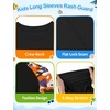 image:imageRoadbox Boys Rash Guard Long Sleeve UPF 50 Kids Toddler Swim Shirt UV Sun Protection Youth Water Shirts for Beach SurfBblack