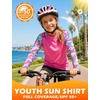 image:imageRoadbox Boys Rash Guard Long Sleeve UPF 50 Kids Toddler Swim Shirt UV Sun Protection Youth Water Shirts for Beach SurfBbright Pink