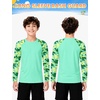 image:imageRoadbox Boys Rash Guard Long Sleeve UPF 50 Kids Toddler Swim Shirt UV Sun Protection Youth Water Shirts for Beach SurfBgreen