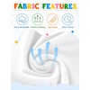 image:imageRoadbox Boys Rash Guard Long Sleeve UPF 50 Kids Toddler Swim Shirt UV Sun Protection Youth Water Shirts for Beach SurfBwhite