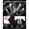image:imageRoadbox Mens Compression Shorts Spandex Athletic Running Shorts Performance Workout Underwear for Sports BasketballBlack