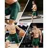 image:imageRoadbox Mens Compression Shorts Spandex Athletic Running Shorts Performance Workout Underwear for Sports BasketballDark Green