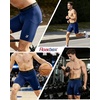image:imageRoadbox Mens Compression Shorts Spandex Athletic Running Shorts Performance Workout Underwear for Sports BasketballNavy Blue