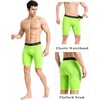 image:imageRoadbox Mens Compression Shorts Spandex Athletic Running Shorts Performance Workout Underwear for Sports BasketballNeon Green