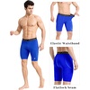 image:imageRoadbox Mens Compression Shorts Spandex Athletic Running Shorts Performance Workout Underwear for Sports BasketballRoyal Blue