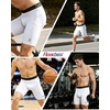 image:imageRoadbox Mens Compression Shorts Spandex Athletic Running Shorts Performance Workout Underwear for Sports BasketballWhite