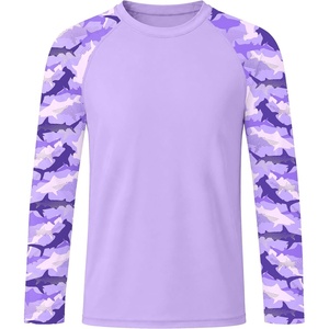image:imageRoadbox Boys Rash Guard Long Sleeve UPF 50 Kids Toddler Swim Shirt UV Sun Protection Youth Water Shirts for Beach SurfApurple