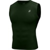 image:imageRoadbox Mens Sleeveless Compression Shirt Athletic Workout Tank Tops Sports Running Slimming Base LayerArmy Green
