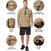 image:imageRoadbox Mens Sun Protection Fishing Shirt Long Sleeve Cool Dry Lightweight UPF 50 Shirts for Hiking Safari Camping TravelKhaki