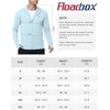 image:imageRoadbox Mens Sun Protection Hoodie Jacket UPF 50 Full Zip Long Sleeve SPF UV Shirts for Hiking Fishing01 Light Blue