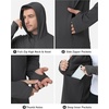 image:imageRoadbox Mens Sun Protection Hoodie Jacket UPF 50 Full Zip Long Sleeve SPF UV Shirts for Hiking Fishing02 Dark Gray