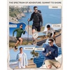 image:imageRoadbox Mens Sun Protection Hoodie Jacket UPF 50 Full Zip Long Sleeve SPF UV Shirts for Hiking Fishing03 Gray