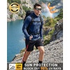 image:imageRoadbox Mens Sun Protection Hoodie Jacket UPF 50 Full Zip Long Sleeve SPF UV Shirts for Hiking Fishing05 Dark Blue