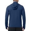 image:imageRoadbox Mens Sun Protection Hoodie Jacket UPF 50 Full Zip Long Sleeve SPF UV Shirts for Hiking Fishing05 Dark Blue