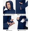 image:imageRoadbox Mens Sun Protection Hoodie Jacket UPF 50 Full Zip Long Sleeve SPF UV Shirts for Hiking Fishing05 Dark Blue