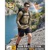 image:imageRoadbox Mens Sun Protection Hoodie Jacket UPF 50 Full Zip Long Sleeve SPF UV Shirts for Hiking Fishing07 Khaki