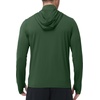 image:imageRoadbox Mens Sun Protection Hoodie Jacket UPF 50 Full Zip Long Sleeve SPF UV Shirts for Hiking Fishing08 Dark Green