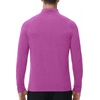 image:imageRoadbox UPF 50 Long Sleeve Shirts for Men  Quarter Zip Pullover Quick Dry Rash Guard for Running Golf Fishing WorkoutBright Purple