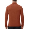 image:imageRoadbox UPF 50 Long Sleeve Shirts for Men  Quarter Zip Pullover Quick Dry Rash Guard for Running Golf Fishing WorkoutOrange Red