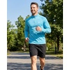 image:imageRoadbox UPF 50 Long Sleeve Shirts for Men  Quarter Zip Pullover Quick Dry Rash Guard for Running Golf Fishing WorkoutSlate Blue