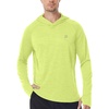 image:imageRoadbox UPF 50 Fishing Shirts for Men Long Sleeve UV Sun Protection Lightweight Rash Guard Hoodie for Hiking WorkoutLemon Yellow