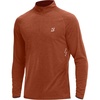 image:imageRoadbox UPF 50 Long Sleeve Shirts for Men  Quarter Zip Pullover Quick Dry Rash Guard for Running Golf Fishing WorkoutOrange Red
