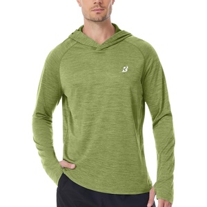 image:imageRoadbox UPF 50 Fishing Shirts for Men Long Sleeve UV Sun Protection Lightweight Rash Guard Hoodie for Hiking WorkoutGreen