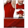 image:imageRoadbox Mens Compression Tank Top Mock Turtleneck Sleeveless Shirt Fitted Athletic Base Layer for Gym WorkoutTomato Red