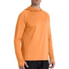 image:imageRoadbox Mens UPF 50 Fishing Shirt Long Sleeve UV Sun Protection Hoodies Quick Dry Rash Guard for Hiking Outdoor WorkingStyle 1electric Orange