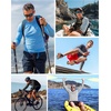 image:imageRoadbox Mens UPF 50 Fishing Shirt Long Sleeve UV Sun Protection Hoodies Quick Dry Rash Guard for Hiking Outdoor WorkingStyle 1lime Green