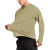 image:imageRoadbox Mens UPF 50 Sun Hoodie Long Sleeve UV Protection Fishing Shirts Lighweight SPF Hiking Running Swim Rash GuardLight Khaki