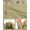image:imageRoadbox Mens UPF 50 Sun Hoodie Long Sleeve UV Protection Fishing Shirts Lighweight SPF Hiking Running Swim Rash GuardLight Khaki