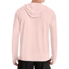 image:imageRoadbox Mens UPF 50 Sun Hoodie Long Sleeve UV Protection Fishing Shirts Lighweight SPF Hiking Running Swim Rash GuardPink