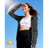 image:imageRoadbox Womens UPF 50 Sun Protection Hoodie Jacket Lightweight SPF Long Sleeve Full Zip Workout Shirts for Hiking Running15 Black
